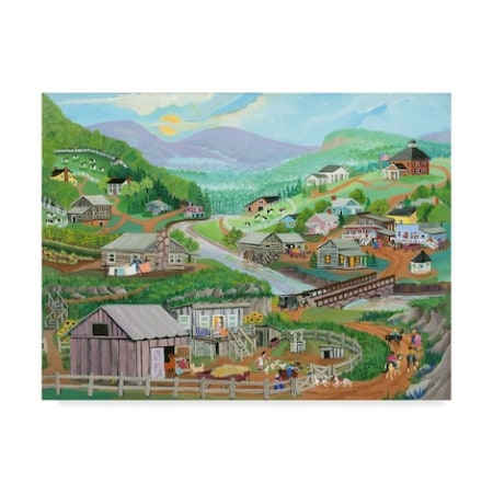 Carol Salas 'Happy Valley' Canvas Art,18x24